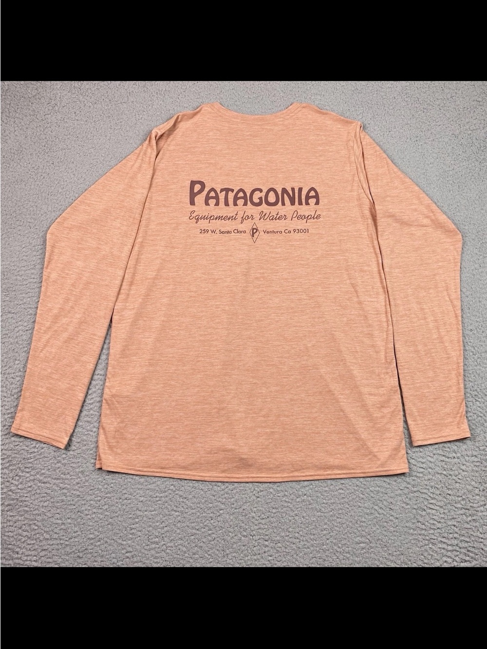 Patagonia Women's Size XL Capilene Cool Daily Orange Long Sleeve Stretch T Shirt